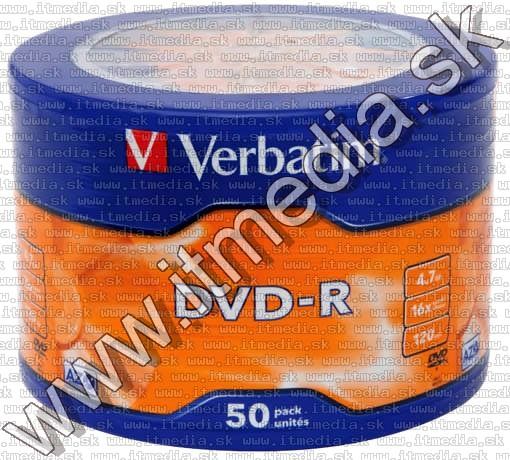 Verbatim DVD-R 16x **50cw** (43788) *TAIWAN* (IT13339) Image of Verbatim DVD-R 16x **50cw** (43788) *TAIWAN* (IT13339)