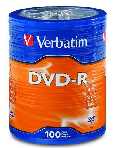 Image of Verbatim DVD-R 16x **100cw** (96525) Taiwan (IT13820)