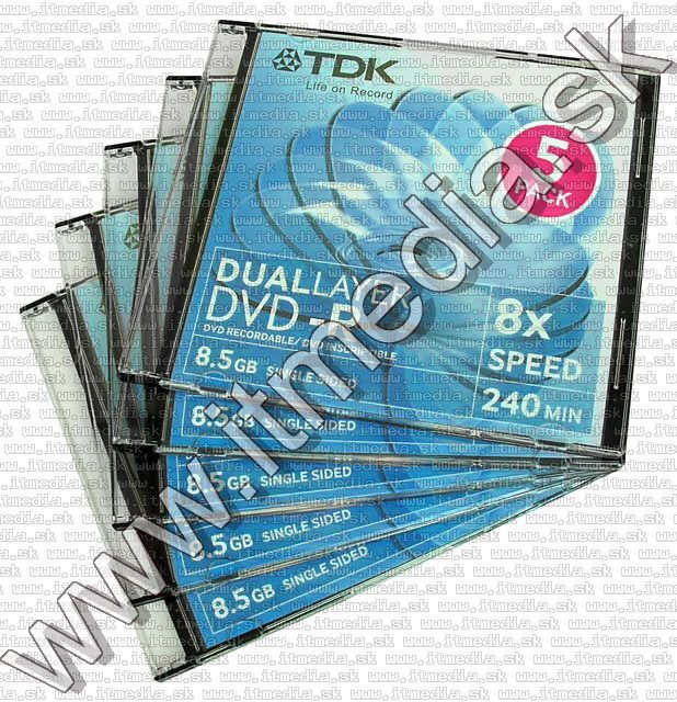 Image of TDK DVD-R DualLayer 8x SlimJC (IT5322)