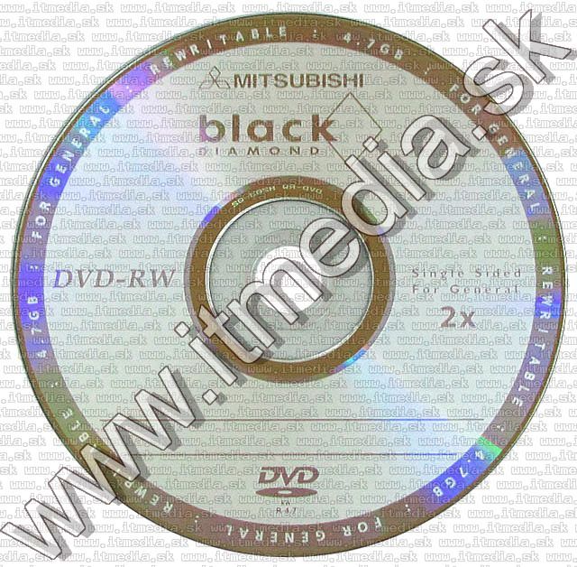 Image of Mitsubishi Black Diamond DVD-RW 2x SlimJC (IT5414)