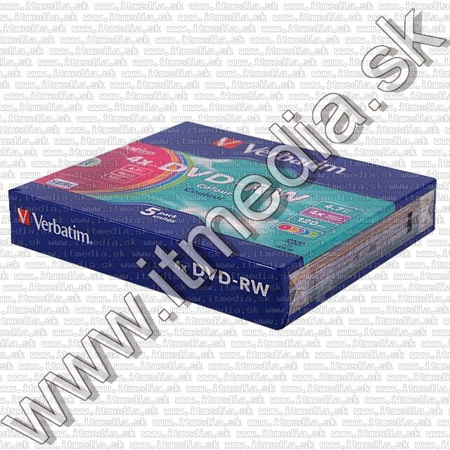 Image of Verbatim DVD-RW 4x *COLOR* SlimJC (43563) (IT7675)