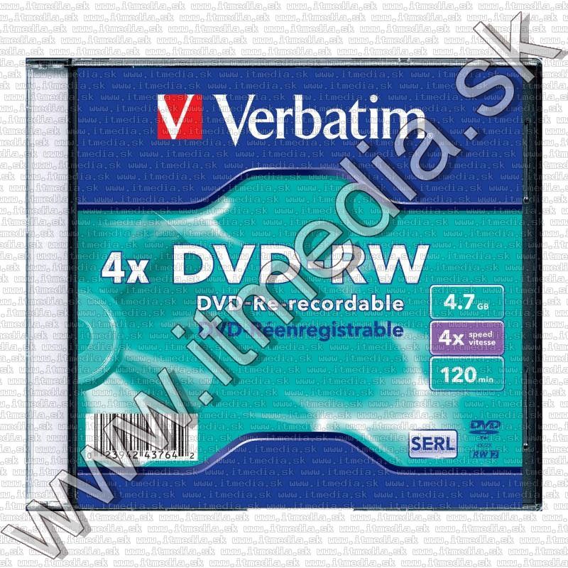 Image of Verbatim DVD-RW 4x SlimJC (43764) (IT11944)