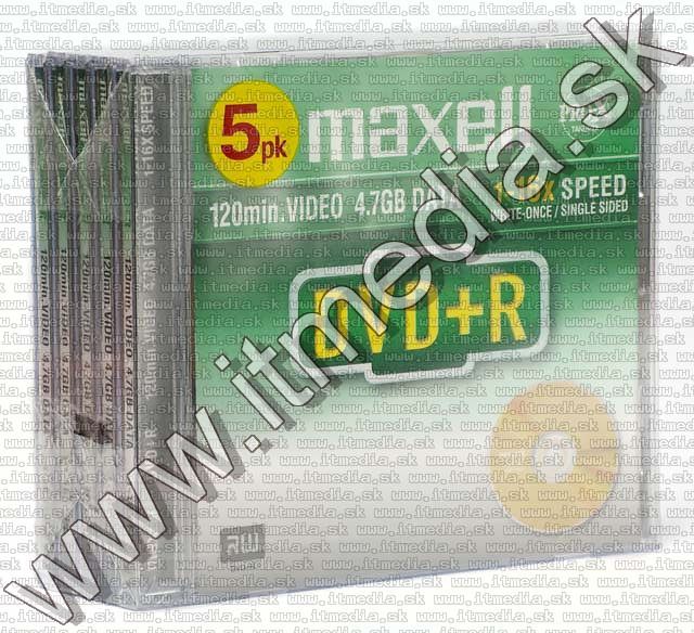 Image of Maxell DVD+R 16x NormalJC 5-pack (IT5127)