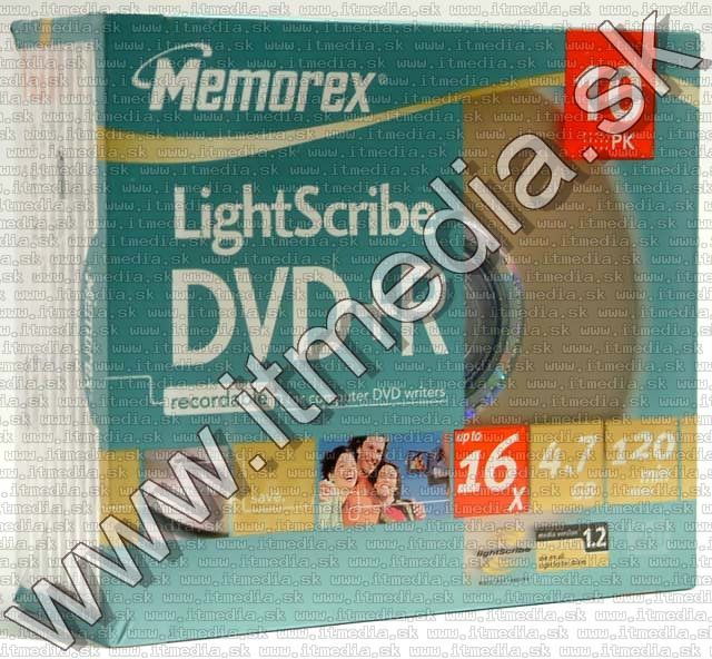 Image of Memorex DVD+R 16x **LIGHTSCRIBE** SlimJC (IT3901)