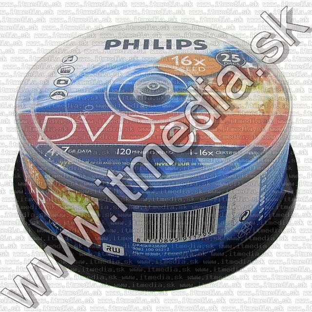 Image of Philips DVD+R 16x 25cake (IT5512)