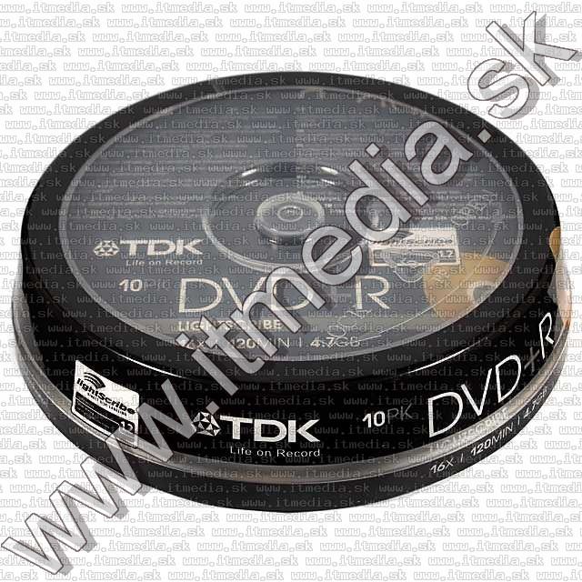 Image of TDK 16x DVD+R 10cake **LIGHTSCRIBE** (IT7727)
