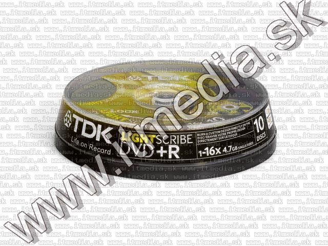 Image of TDK 16x DVD+R 10cake **LIGHTSCRIBE** (IT7727)