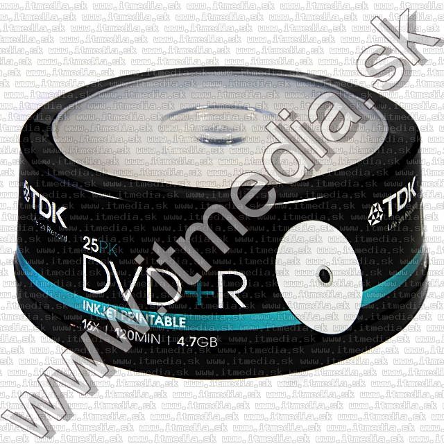 Image of TDK DVD+R 16x ****PRINTABLE**** 25cake (IT5319)