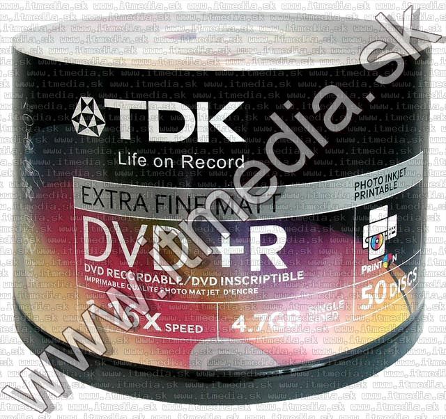 Image of TDK DVD+R 16x ****PRINTABLE**** 50cake (IT5318)