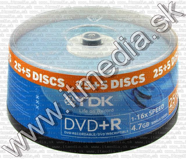 Image of TDK DVD+R 16x ***30cake*** (IT5617)
