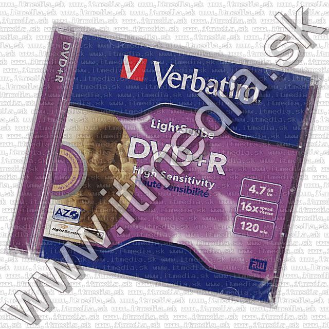 Image of Verbatim DVD+R 16x **LIGHTSCRIBE** NormalJC (IT4117)