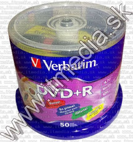 Image of Verbatim DVD+R 16x 50cake (Gratis Disc Marker Pen) 95525 Taiwan (IT13530)