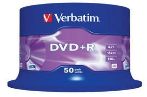 Image of Verbatim DVD+R 16x 50cake (43550) *Taiwan* (IT7879)