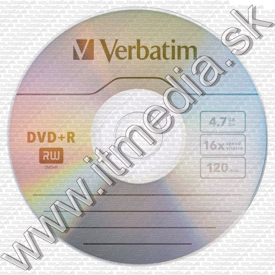 Image of Verbatim DVD+R 16x 10blister (95032) EOL (IT13832)