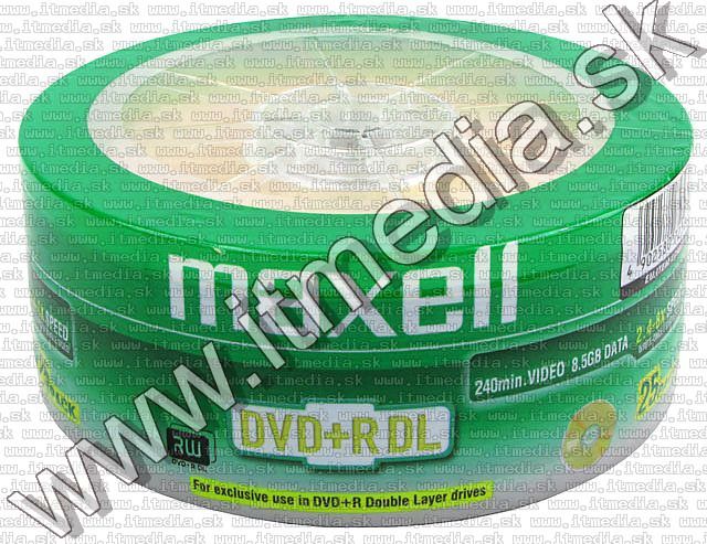 Image of MAXELL DVD+R Double Layer 8x 25cw (IT5384)