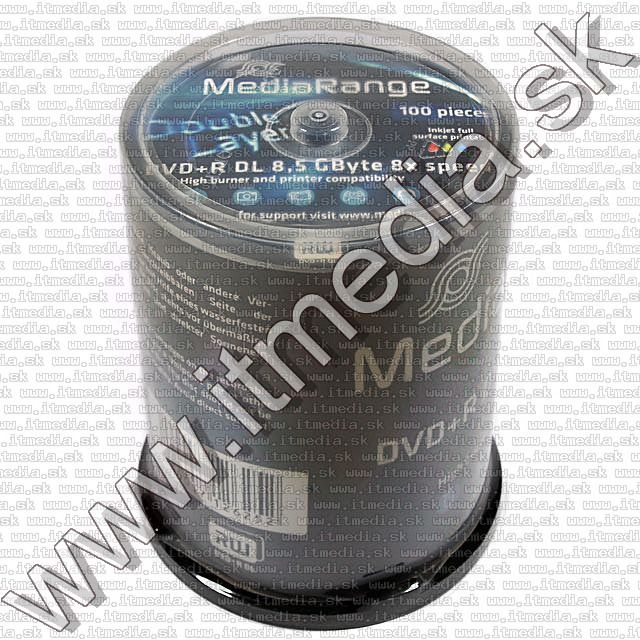 Image of MediaRange DVD+R Double Layer 8x Fullprint 100cake (IT6963)