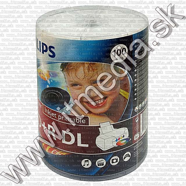 Image of Philips DVD+R Double Layer 8x 100cw *Print* (IT7263)