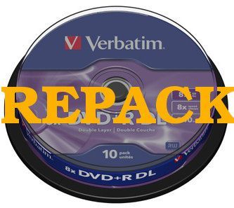 Image of Verbatim DVD+R Double Layer 8x 10cake *PRINT* *REPACK* (IT7407)