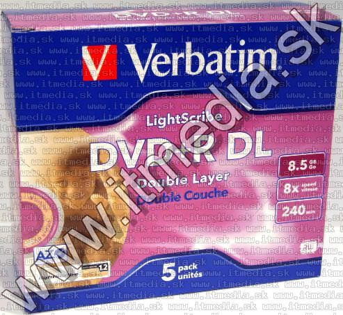Image of Verbatim DVD+R Double Layer **LIGHTSCRIBE** NormalJC (IT3944)