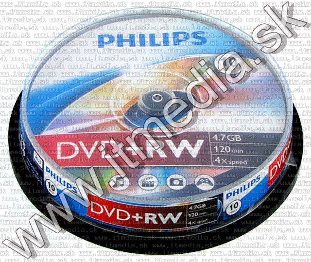 Image of Philips DVD+RW 4x 10cake (IT4952)