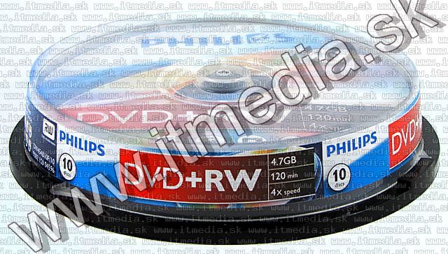 Image of Philips DVD+RW 4x 10cake (IT4952)