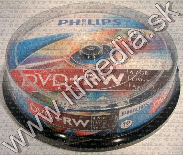 Image of Philips DVD+RW 4x 10cake (IT4952)
