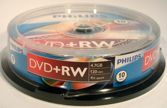 Image of Philips DVD+RW 4x 10cake (IT4952)