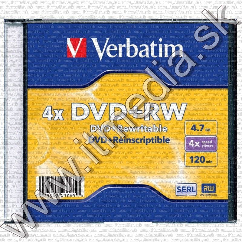 Image of Verbatim DVD+RW 4x SlimJC (43765) REWRITABLE (IT11945)