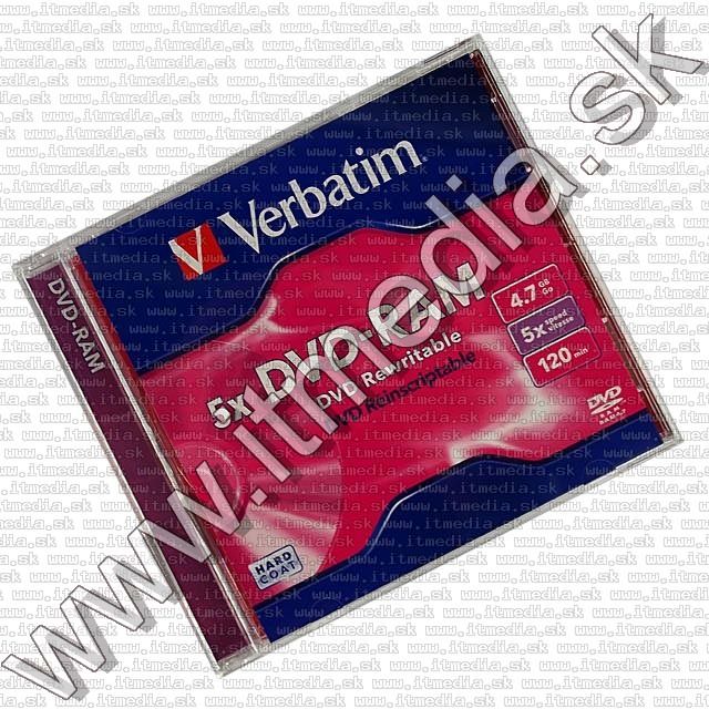 Image of Verbatim DVD-RAM 1 side 5x NormaJC (43529) (IT7706)