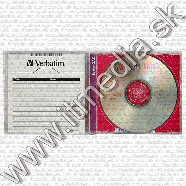 Image of Verbatim DVD-RAM 1 side 5x NormaJC (43529) (IT7706)
