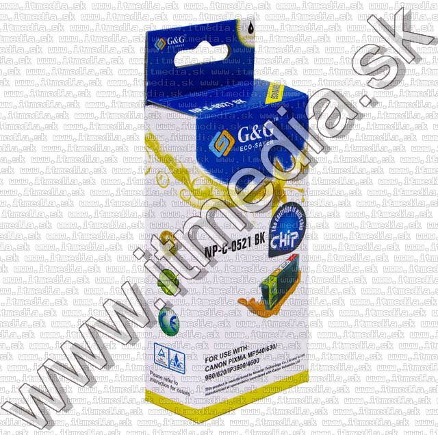 Image of Canon ink (GnG) CLI-521 Black *CHIP* (IT5868)