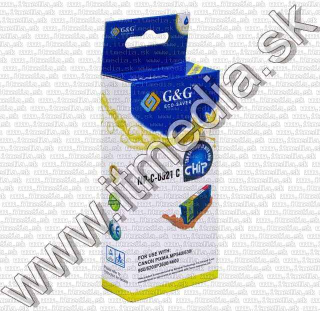 Image of Canon ink (GnG) CLI-521 Cyan *CHIP* (IT5869)