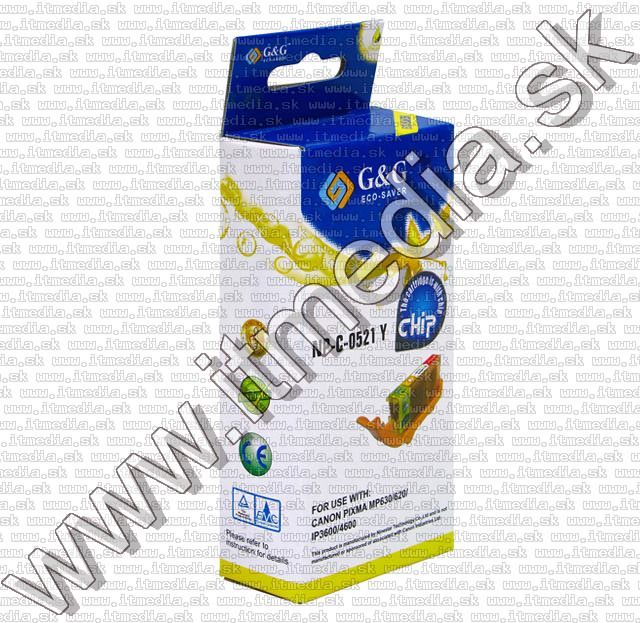 Image of Canon ink (GnG) CLI-521 Yellow *CHIP* (IT5871)