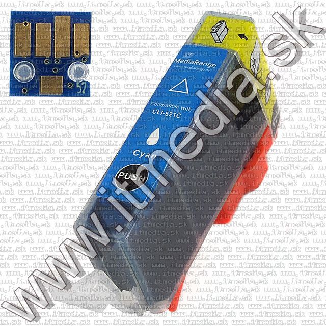 Image of Canon ink (MediaRange) CLI-521 Cyan *With Chip* (IT7495)