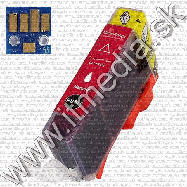 Image of Canon ink (MediaRange) CLI-521 Magenta *With Chip* (IT7496)