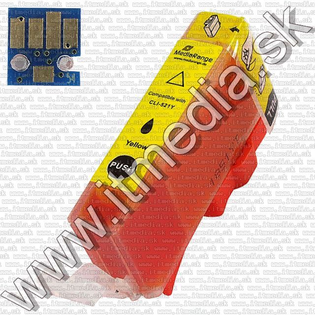 Image of Canon ink (MediaRange) CLI-521 Yellow *With Chip* (IT7497)