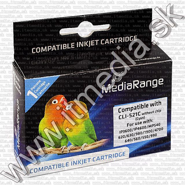 Image of Canon ink (MediaRange) CLI-521 Cyan *No Chip* (IT7490)