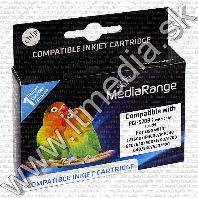 Image of Canon ink (MediaRange) PGI-520 Black *With Chip* (IT7493)