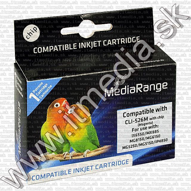 Image of Canon ink (MediaRange) CLI-526 Magenta **WITH CHIP** (IT7484)