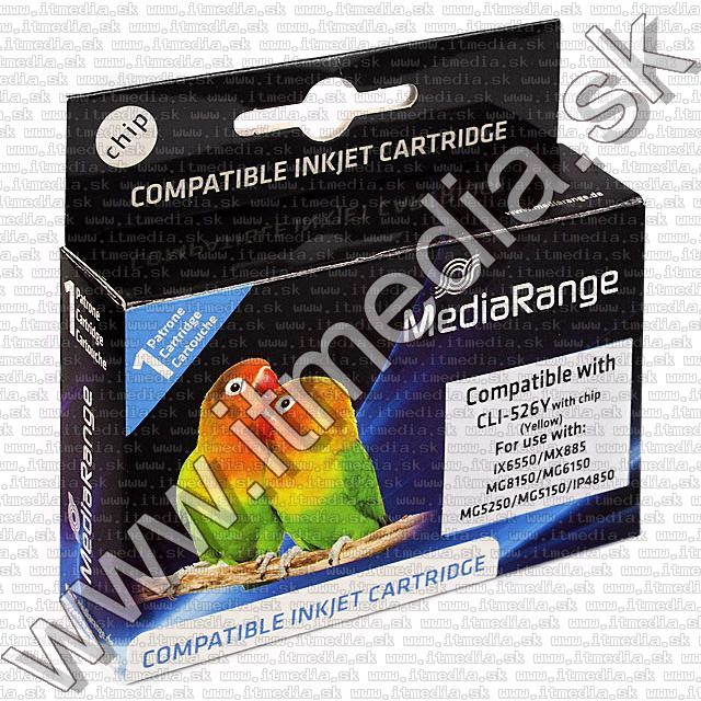 Image of Canon ink (MediaRange) CLI-526 Yellow **WITH CHIP** (IT7485)