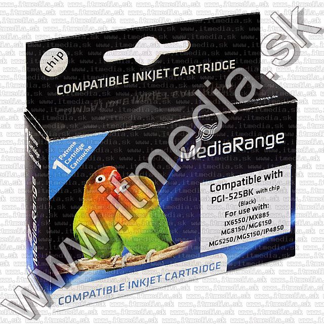Image of Canon ink (MediaRange) PGI-525 Black **WITH CHIP** (IT7487)