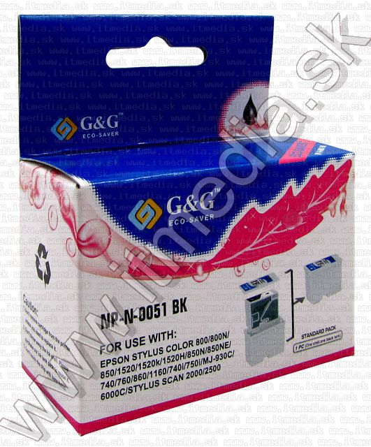 Image of Epson ink (GnG) 0T051 black (108 189 comp.) (IT6467)