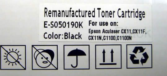 Image of EPSON toner (itmedia) C1100 Black *rebuild* (IT3463)