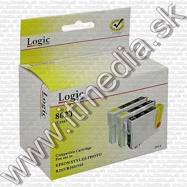 Image of Epson ink (LOGIC) T0802 v3.11 *Cyan**3pack* (IT6896)