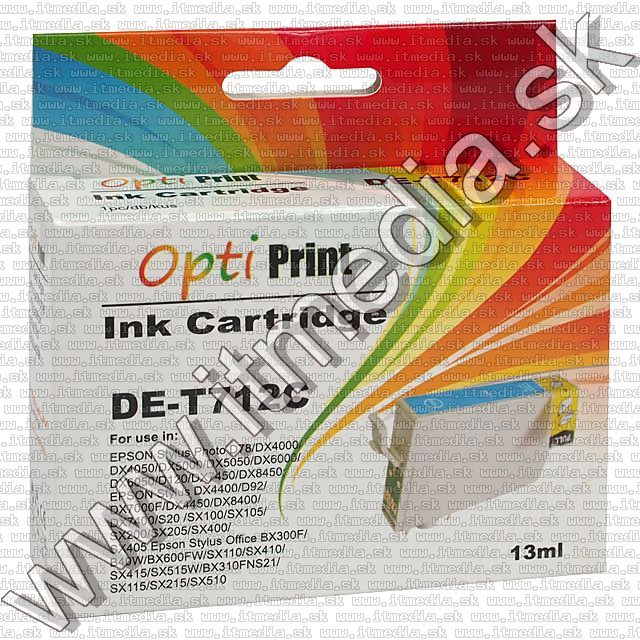 Image of Epson ink (optiPrint) 0T712 *Cyan* (6.0) (IT7450)