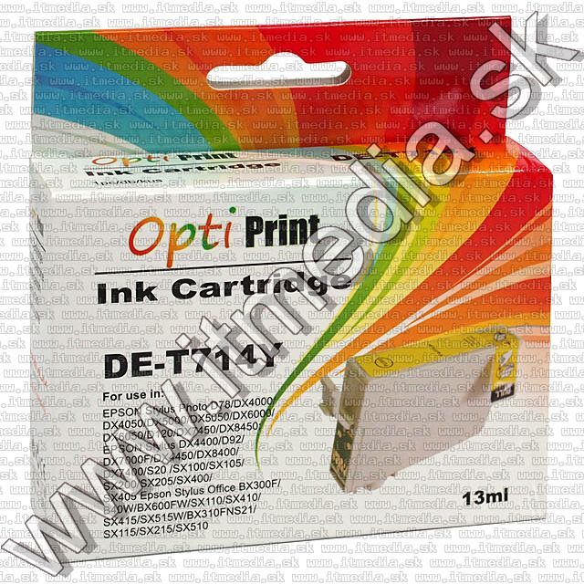 Image of Epson ink (optiPrint) 0T714 *Yellow* (6.0) (IT7452)