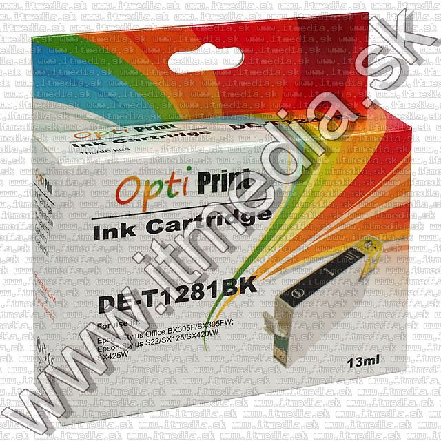 Image of Epson ink (optiPrint) T1281 Black (v6.2) (IT7453)