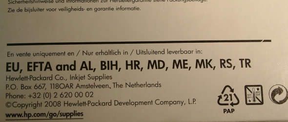 Image of HP ink (HP *Original*) 350 (CB335EE) 4.5ml (IT3312)
