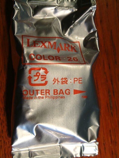 Lexmark 26 *ORIGINAL* ink 10N0026E 3color (IT1315) Image of Lexmark 26 *ORIGINAL* ink 10N0026E 3color (IT1315)