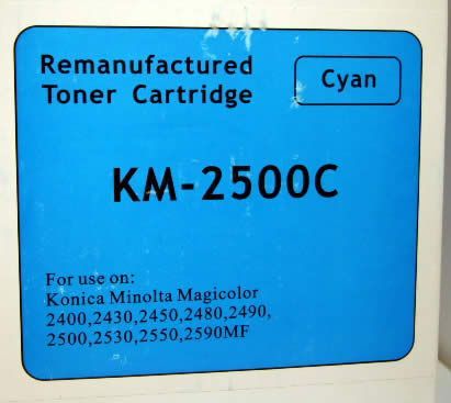 Image of Konica-Minolta toner (itmedia) 2400/2500 *Cyan* *rebuild* (IT3478)